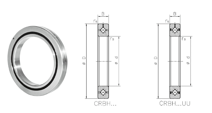 CRBH精密交叉滾柱軸承結構圖